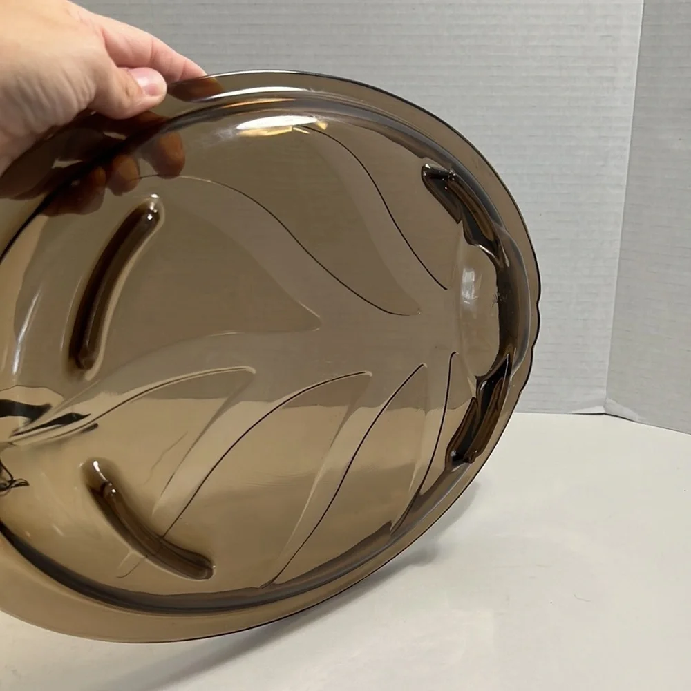 PYREX Brown “Tree of life” serving platter # 815 - Picture 11 of 13